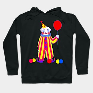 Blue cat clown Hoodie